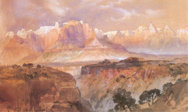 Moran, Thomas Cliffs of the Rio Virgin, South Utah Sweden oil painting art